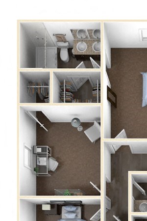 Magnolia duplex floor plan at Regency Preserve Magnolia duplex 3 Bed, 2 Bath 1,263 Sq.Ft. at Regency Preserve